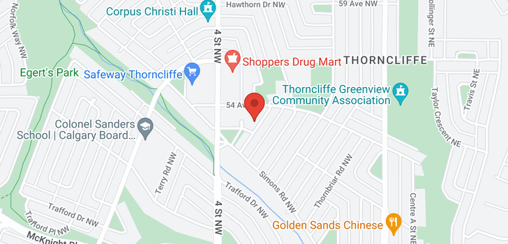 map of 5403 THORNDALE Road NW